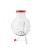 Bonbonne en verre avec robinet et support