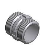 Raccord double mâle inox