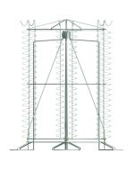 Drying rack for rubber tubes 